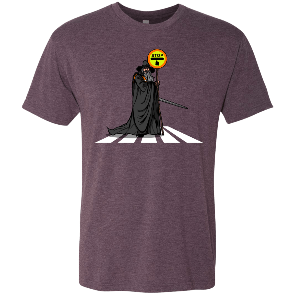 T-Shirts Vintage Purple / S Hobbit Crossing Men's Triblend T-Shirt