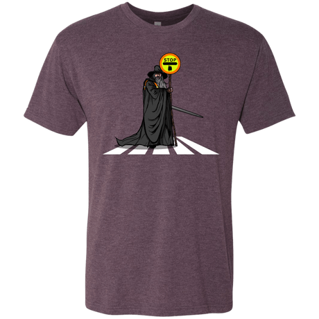 T-Shirts Vintage Purple / S Hobbit Crossing Men's Triblend T-Shirt