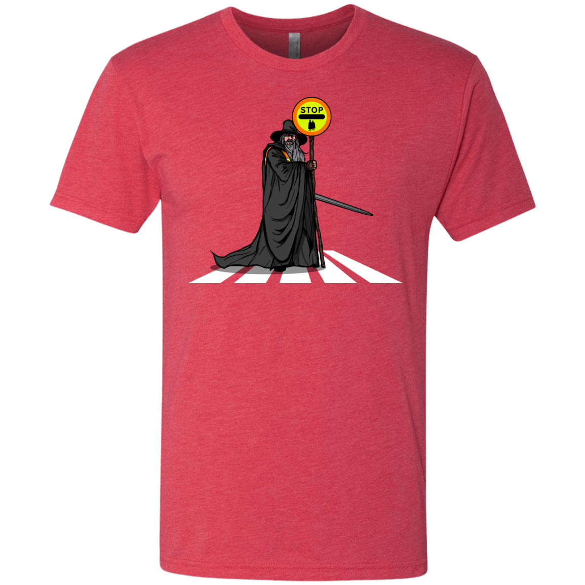 T-Shirts Vintage Red / S Hobbit Crossing Men's Triblend T-Shirt