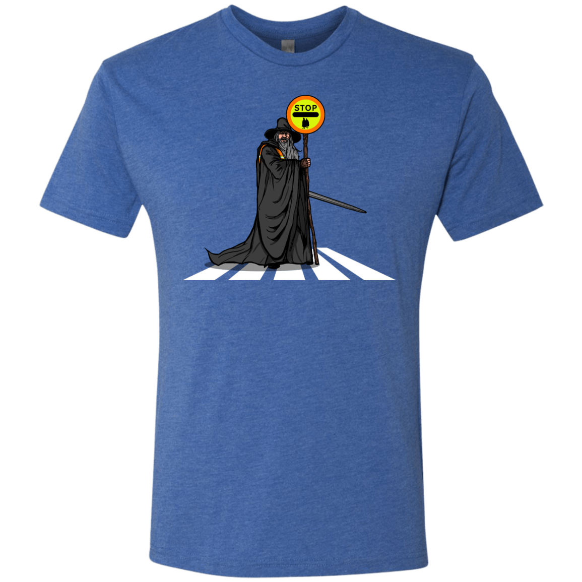 T-Shirts Vintage Royal / S Hobbit Crossing Men's Triblend T-Shirt