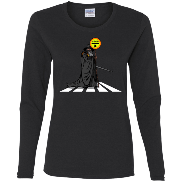 T-Shirts Black / S Hobbit Crossing Women's Long Sleeve T-Shirt