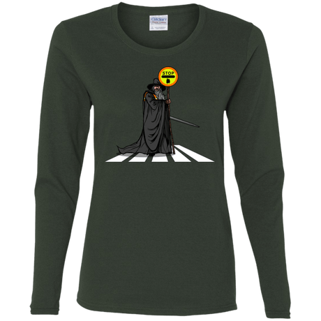 T-Shirts Forest / S Hobbit Crossing Women's Long Sleeve T-Shirt