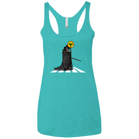 T-Shirts Tahiti Blue / X-Small Hobbit Crossing Women's Triblend Racerback Tank