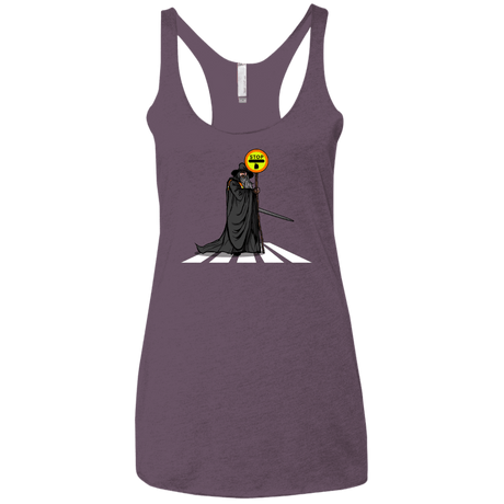 T-Shirts Vintage Purple / X-Small Hobbit Crossing Women's Triblend Racerback Tank