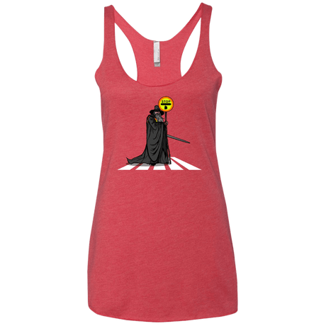 T-Shirts Vintage Red / X-Small Hobbit Crossing Women's Triblend Racerback Tank