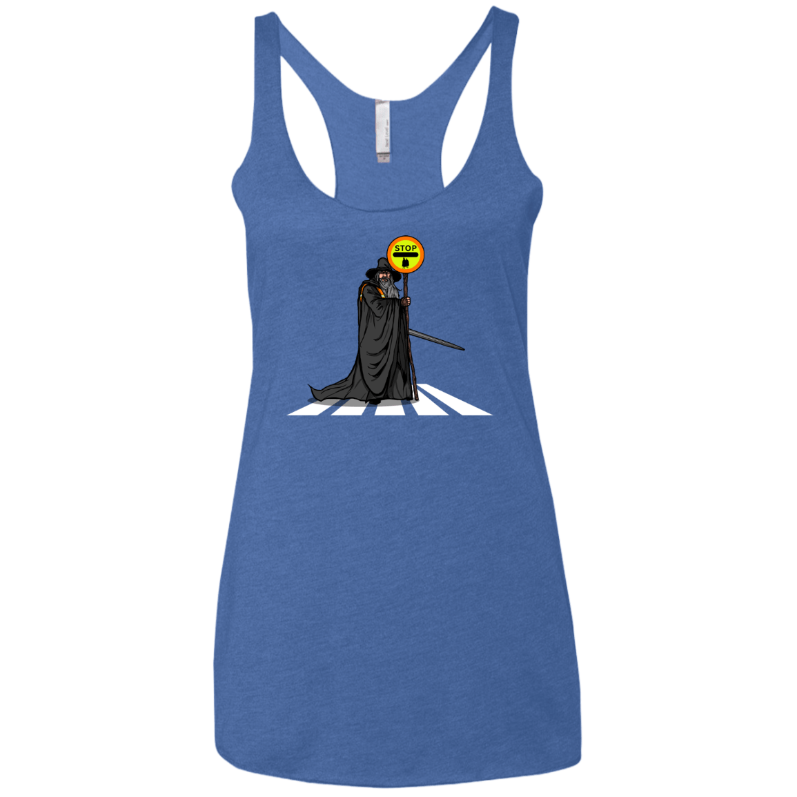 T-Shirts Vintage Royal / X-Small Hobbit Crossing Women's Triblend Racerback Tank
