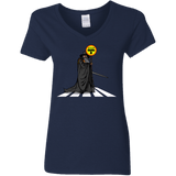 T-Shirts Navy / S Hobbit Crossing Women's V-Neck T-Shirt