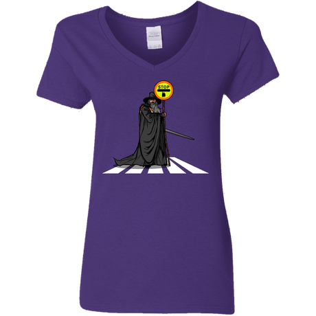 T-Shirts Purple / S Hobbit Crossing Women's V-Neck T-Shirt