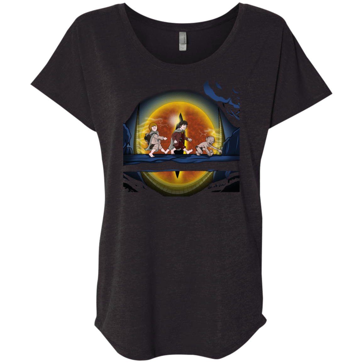 T-Shirts Vintage Black / X-Small Hobbit Matata Triblend Dolman Sleeve