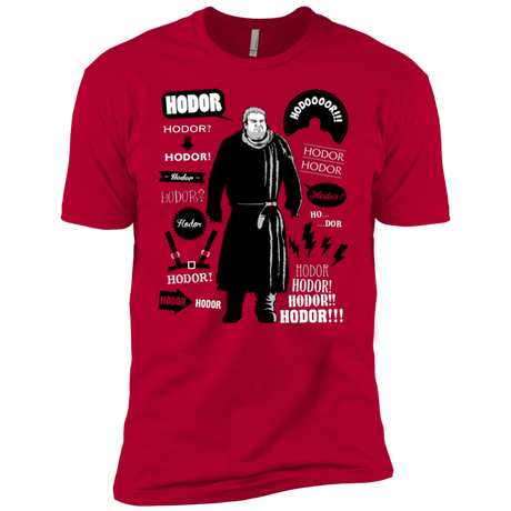 T-Shirts Red / YXS Hodor Famous Quotes Boys Premium T-Shirt