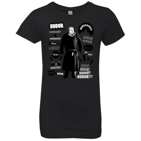 T-Shirts Black / YXS Hodor Famous Quotes Girls Premium T-Shirt