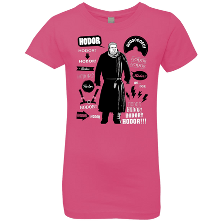 T-Shirts Hot Pink / YXS Hodor Famous Quotes Girls Premium T-Shirt