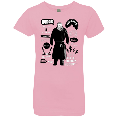 T-Shirts Light Pink / YXS Hodor Famous Quotes Girls Premium T-Shirt