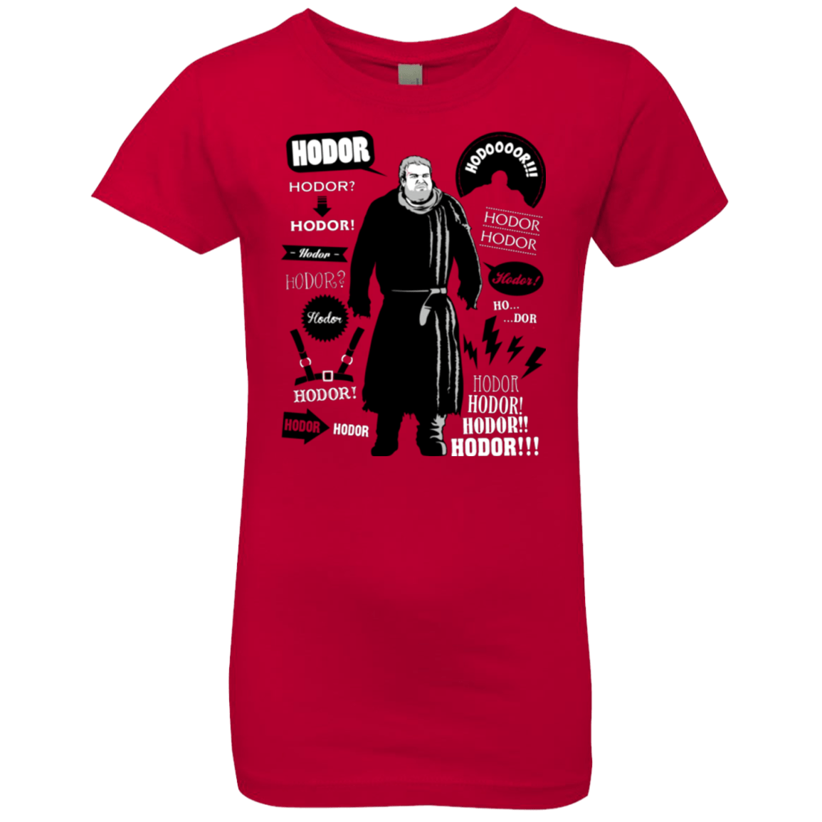 T-Shirts Red / YXS Hodor Famous Quotes Girls Premium T-Shirt