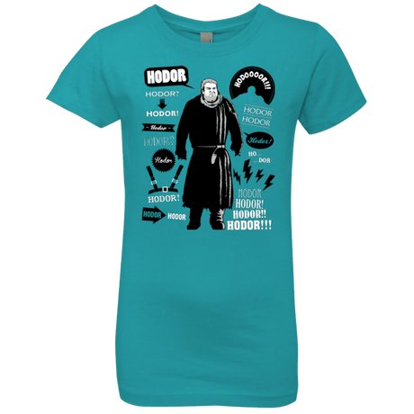 T-Shirts Tahiti Blue / YXS Hodor Famous Quotes Girls Premium T-Shirt