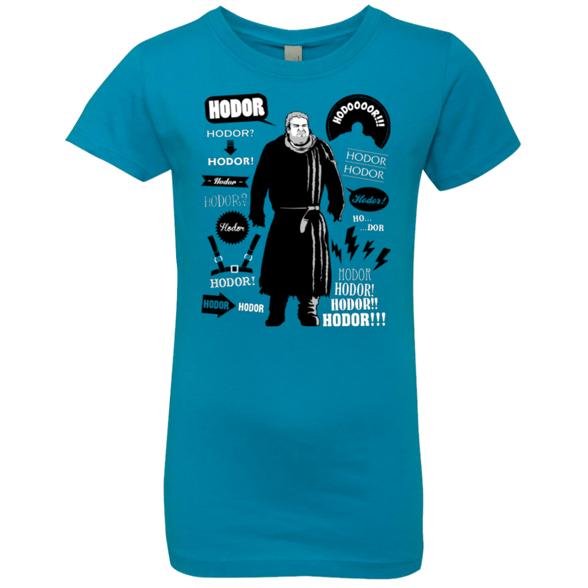 T-Shirts Turquoise / YXS Hodor Famous Quotes Girls Premium T-Shirt