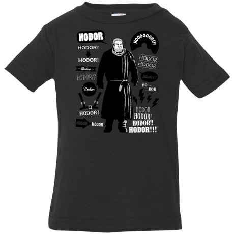 T-Shirts Black / 6 Months Hodor Famous Quotes Infant Premium T-Shirt