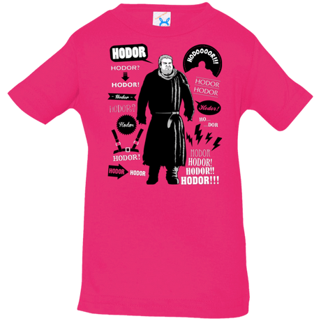 T-Shirts Hot Pink / 6 Months Hodor Famous Quotes Infant Premium T-Shirt