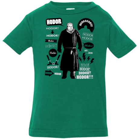 T-Shirts Kelly / 6 Months Hodor Famous Quotes Infant Premium T-Shirt