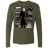 T-Shirts Military Green / Small Hodor Famous Quotes Men's Premium Long Sleeve
