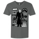 T-Shirts Heavy Metal / X-Small Hodor Famous Quotes Men's Premium V-Neck