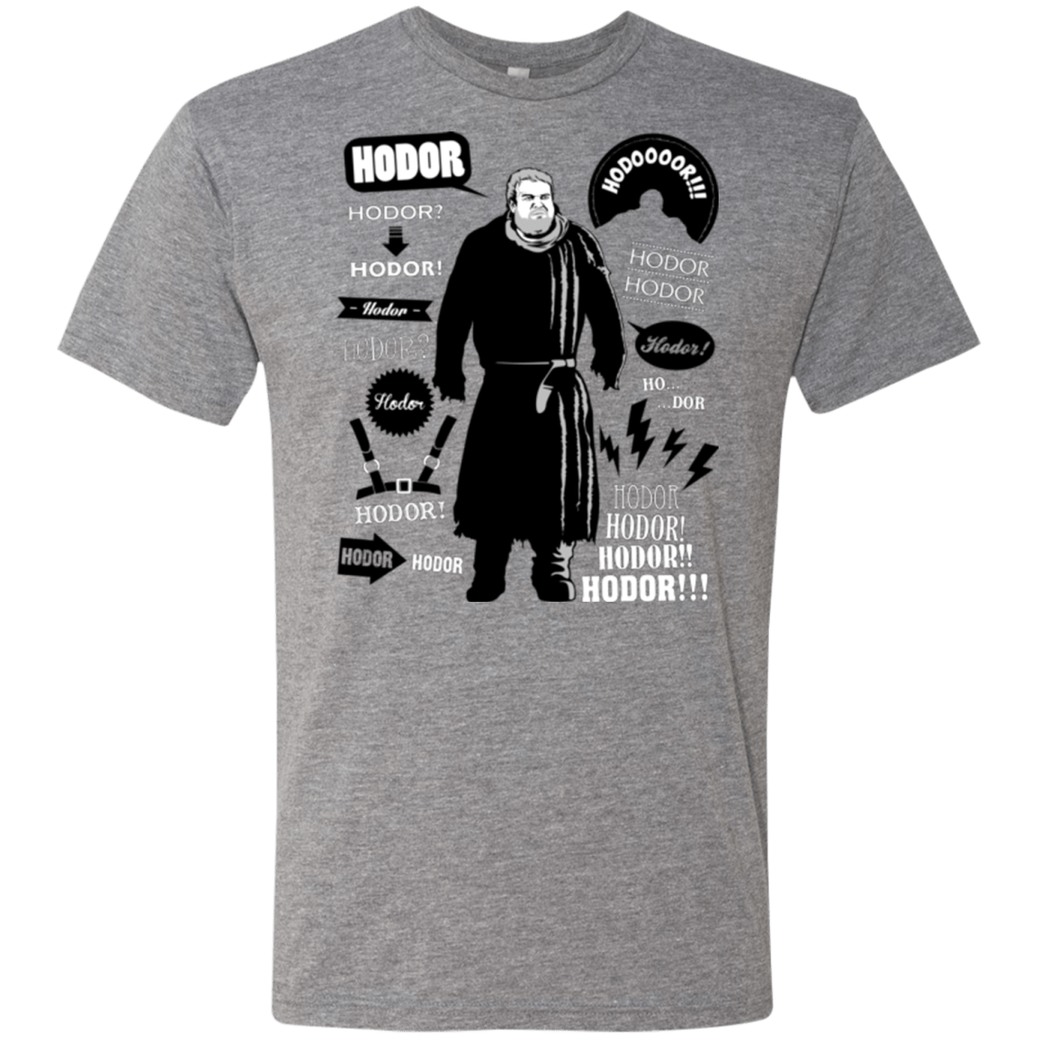 T-Shirts Premium Heather / Small Hodor Famous Quotes Men's Triblend T-Shirt