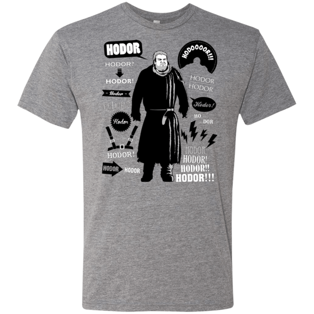 T-Shirts Premium Heather / Small Hodor Famous Quotes Men's Triblend T-Shirt