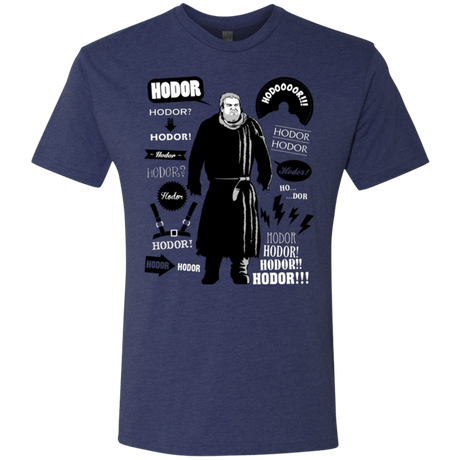 T-Shirts Vintage Navy / Small Hodor Famous Quotes Men's Triblend T-Shirt