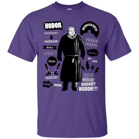 T-Shirts Purple / Small Hodor Famous Quotes T-Shirt