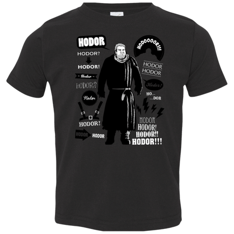 T-Shirts Black / 2T Hodor Famous Quotes Toddler Premium T-Shirt