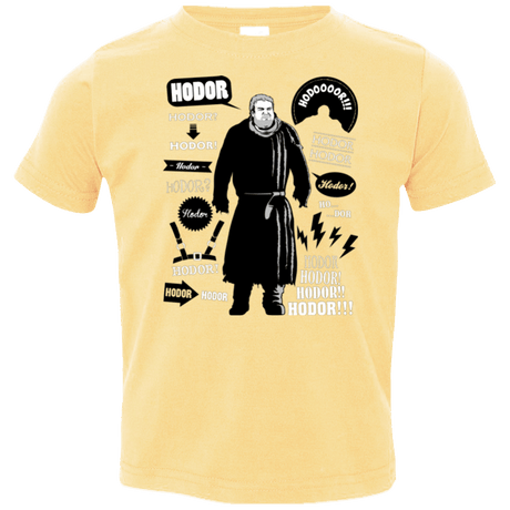 T-Shirts Butter / 2T Hodor Famous Quotes Toddler Premium T-Shirt