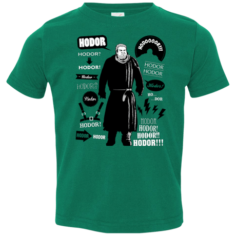 T-Shirts Kelly / 2T Hodor Famous Quotes Toddler Premium T-Shirt