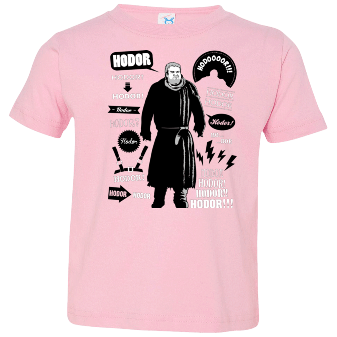 T-Shirts Pink / 2T Hodor Famous Quotes Toddler Premium T-Shirt