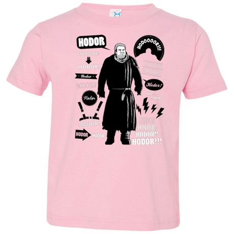 T-Shirts Pink / 2T Hodor Famous Quotes Toddler Premium T-Shirt