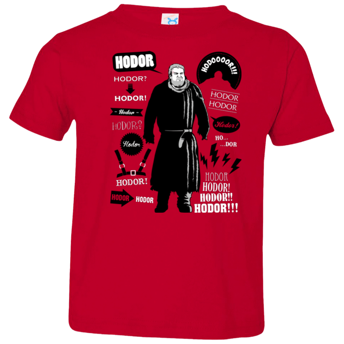 T-Shirts Red / 2T Hodor Famous Quotes Toddler Premium T-Shirt
