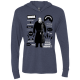 T-Shirts Vintage Navy / X-Small Hodor Famous Quotes Triblend Long Sleeve Hoodie Tee