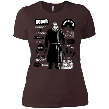 T-Shirts Dark Chocolate / X-Small Hodor Famous Quotes Women's Premium T-Shirt
