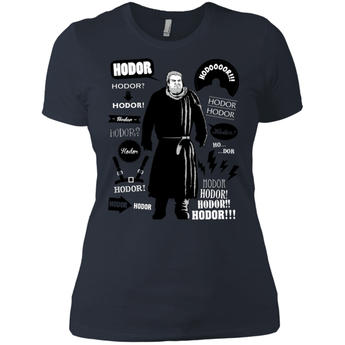 T-Shirts Indigo / X-Small Hodor Famous Quotes Women's Premium T-Shirt