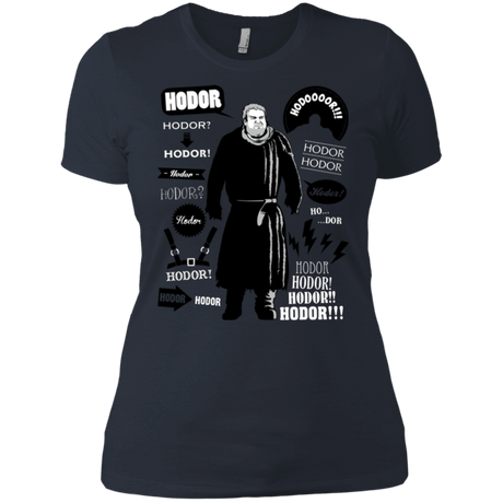 T-Shirts Indigo / X-Small Hodor Famous Quotes Women's Premium T-Shirt