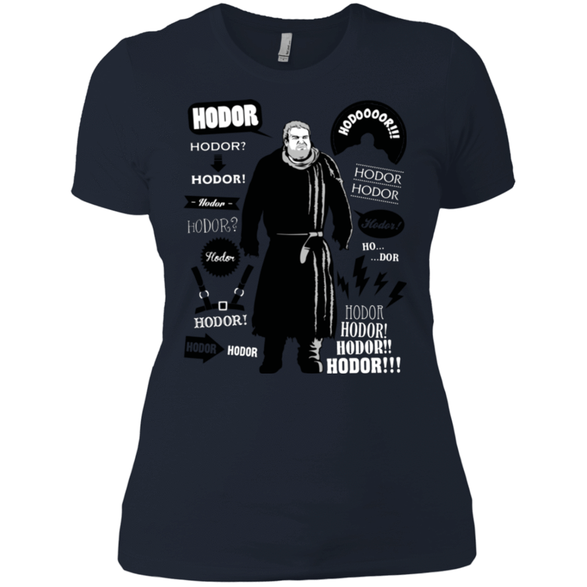 T-Shirts Midnight Navy / X-Small Hodor Famous Quotes Women's Premium T-Shirt