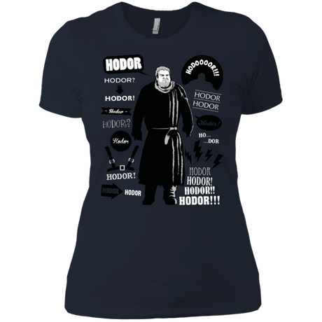 T-Shirts Midnight Navy / X-Small Hodor Famous Quotes Women's Premium T-Shirt