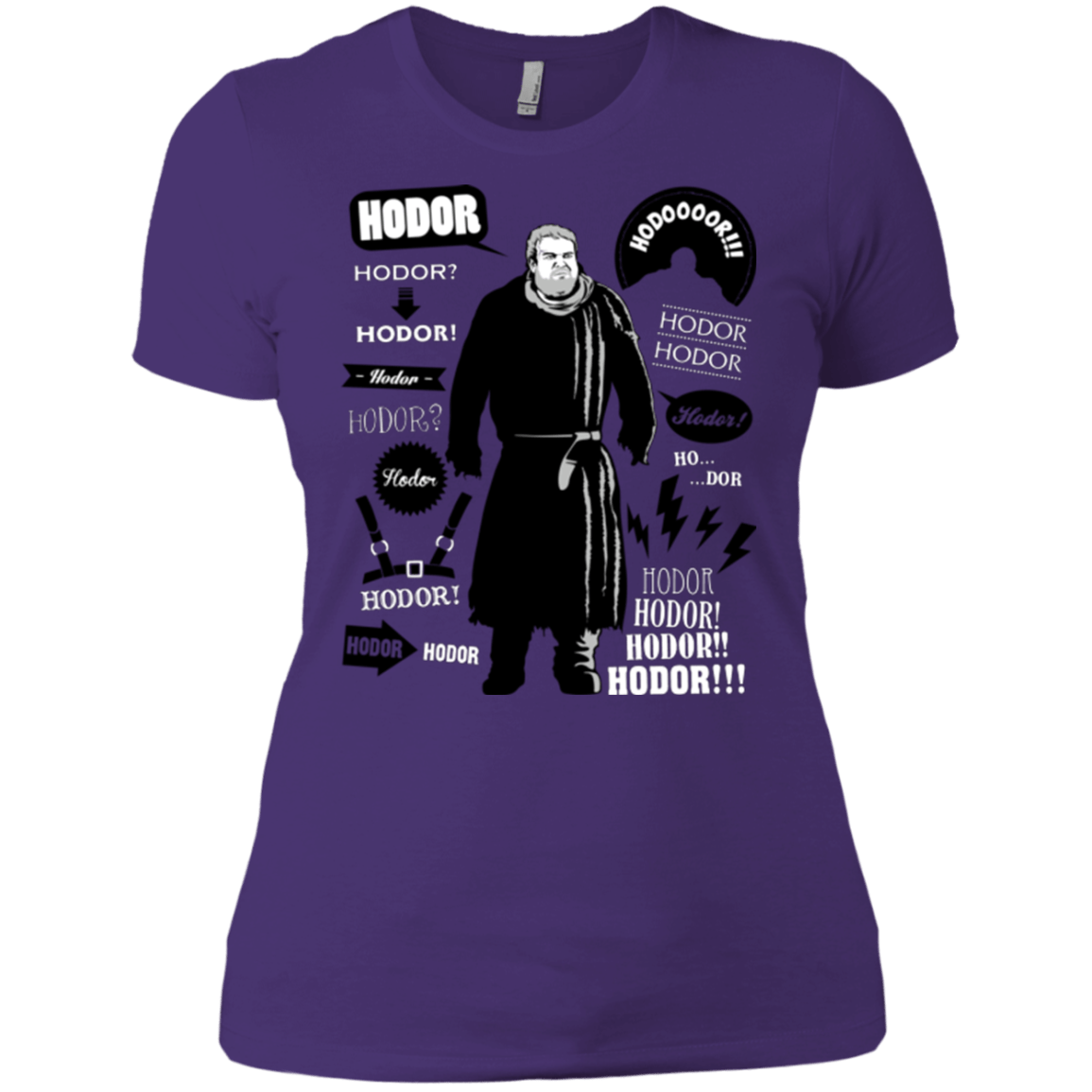 T-Shirts Purple / X-Small Hodor Famous Quotes Women's Premium T-Shirt