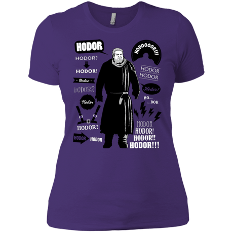 T-Shirts Purple / X-Small Hodor Famous Quotes Women's Premium T-Shirt