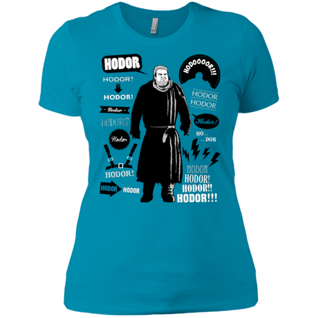 T-Shirts Turquoise / X-Small Hodor Famous Quotes Women's Premium T-Shirt