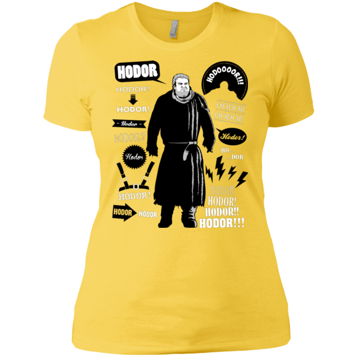 T-Shirts Vibrant Yellow / X-Small Hodor Famous Quotes Women's Premium T-Shirt