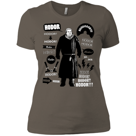 T-Shirts Warm Grey / X-Small Hodor Famous Quotes Women's Premium T-Shirt