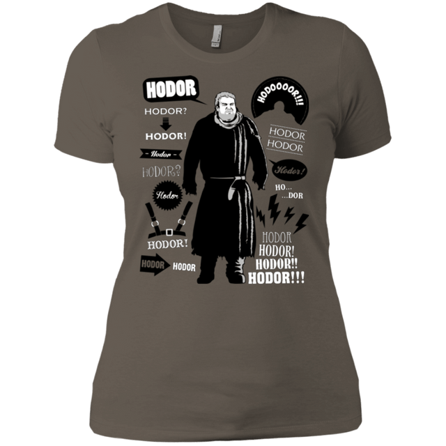T-Shirts Warm Grey / X-Small Hodor Famous Quotes Women's Premium T-Shirt