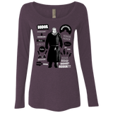 T-Shirts Vintage Purple / Small Hodor Famous Quotes Women's Triblend Long Sleeve Shirt