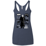 T-Shirts Vintage Navy / X-Small Hodor Famous Quotes Women's Triblend Racerback Tank