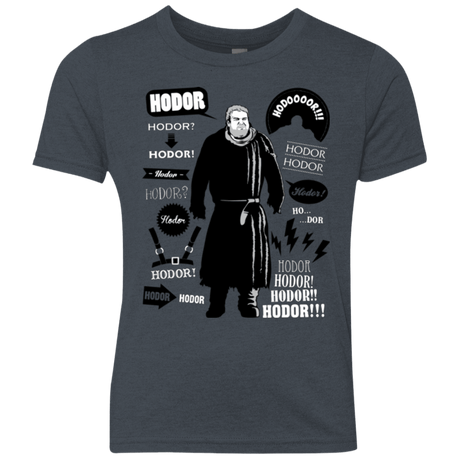 T-Shirts Vintage Navy / YXS Hodor Famous Quotes Youth Triblend T-Shirt